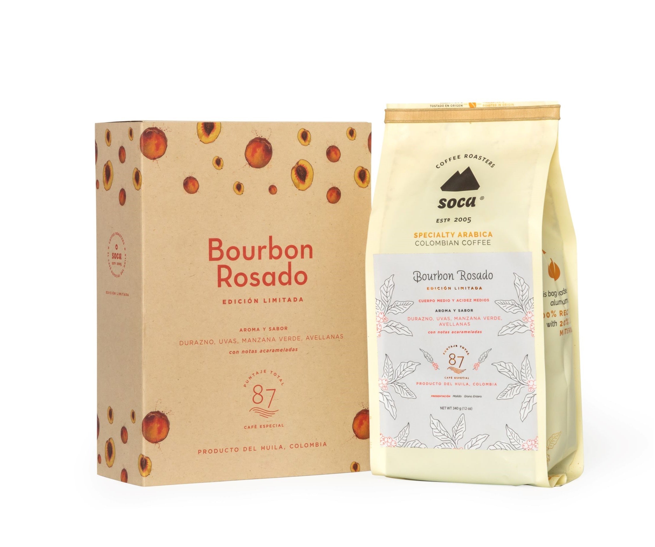 Café Microlote de temporada Bourbon Rosado 340 Gr
