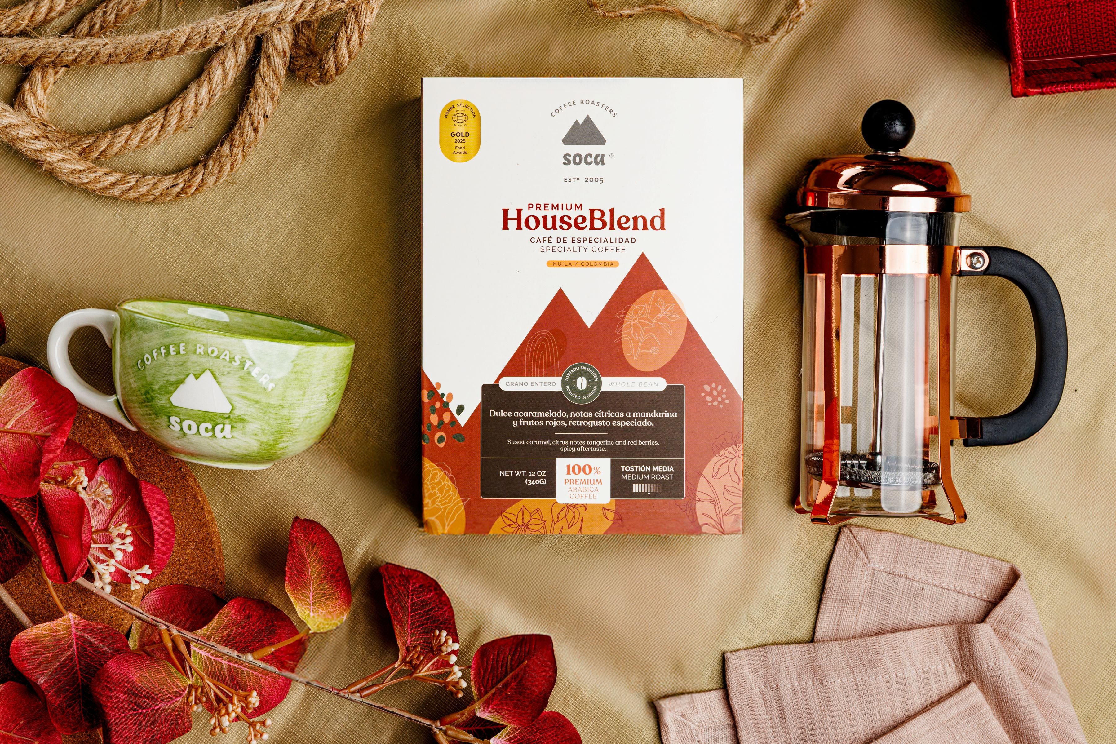 Kit House Blend + pocillo + prensa